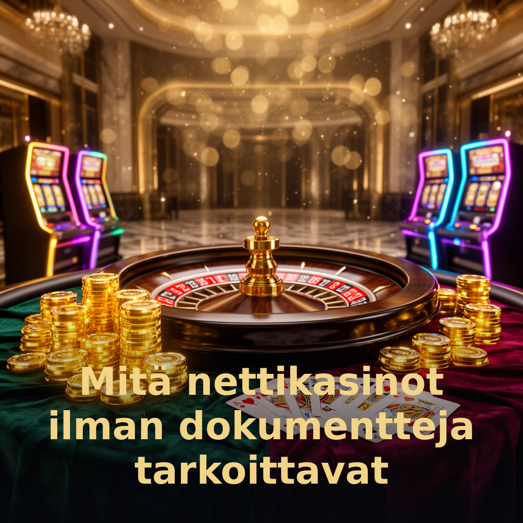 Mitä nettikasinot ilman dokumentteja tarkoittavat